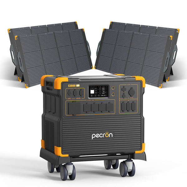 PECRON E3800LFP Portable Power Station 4200W 3840Wh LiFePO4 Expandable