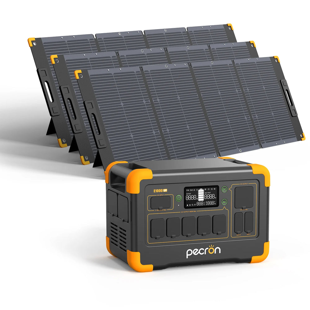 Pecron Solar Panels PV100, PV200 & PV300 | Official Compatible Panels for E1000LFP & E3600LFP