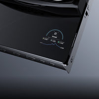 Close-up of the EcoFlow OCEAN Pro inverter LED energy display