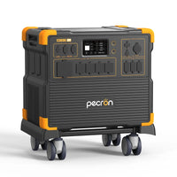 Portable power station with 'pecron' branding on a white background